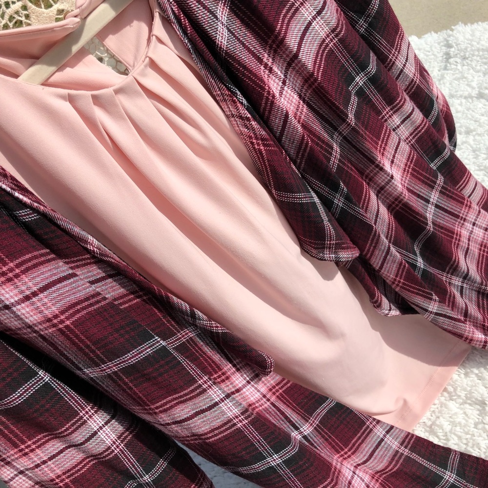 Calvin Klein Pleat Neck Camisole Size L Rose Pink
